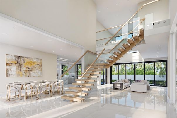 Dining room, Interior, Recessed Lighting