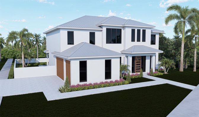Exterior, Facade, Modern