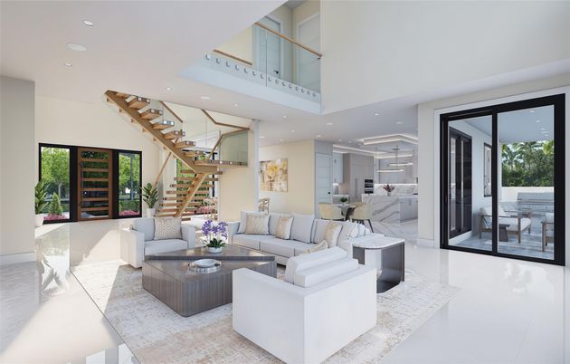 Dining room, Interior, Kitchen, Living room, Recessed Lighting