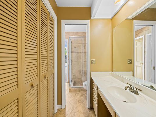 Bathroom, Dual Sink Vanities, Glass Shower, Interior