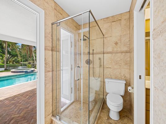 Bathroom, Glass Shower, Interior