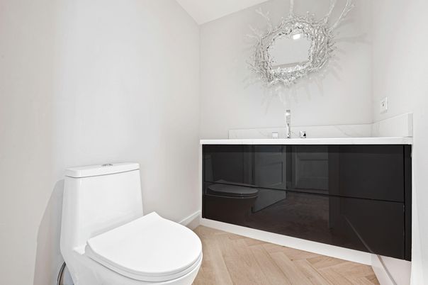 Bathroom, Interior, Wood Texture Flooring