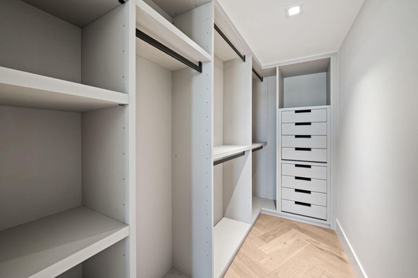 Interior, Recessed Lighting, Walk-in Closets, Wood Texture Flooring