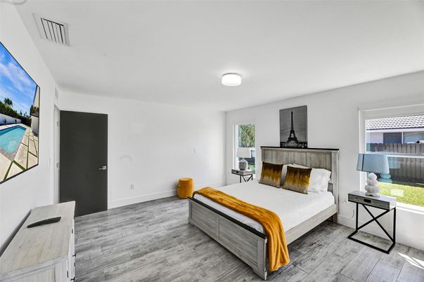Bedroom, Interior, Wood Texture Flooring
