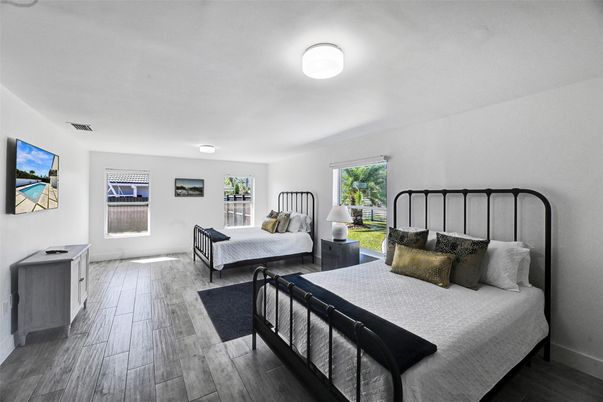 Bedroom, Interior, Wood Texture Flooring