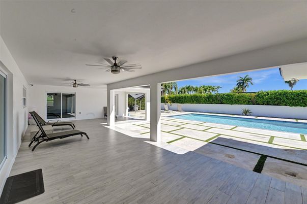 Exterior, Pool, Wood Texture Flooring