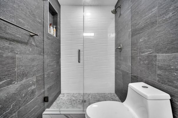 Bathroom, Glass Shower, Interior
