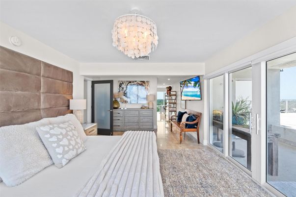 Bedroom, Chandelier, Interior, Recessed Lighting