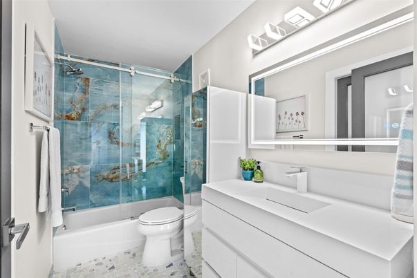 Bathroom, Glass Shower, Interior