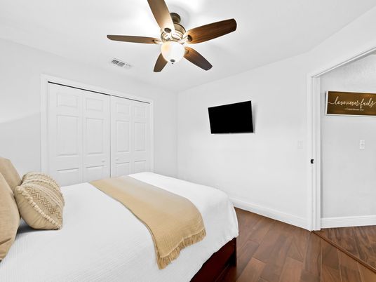 Bedroom, Interior, Wood Texture Flooring
