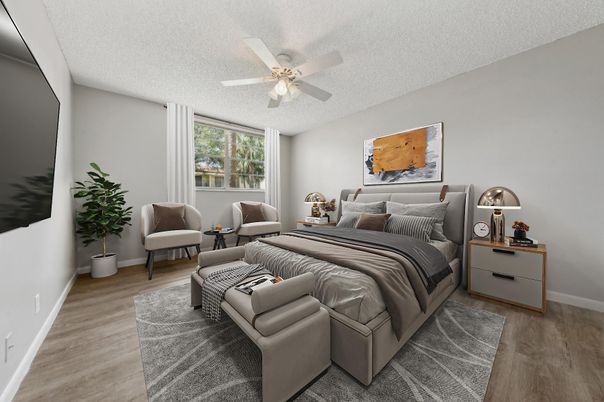 Bedroom, Interior, Wood Texture Flooring