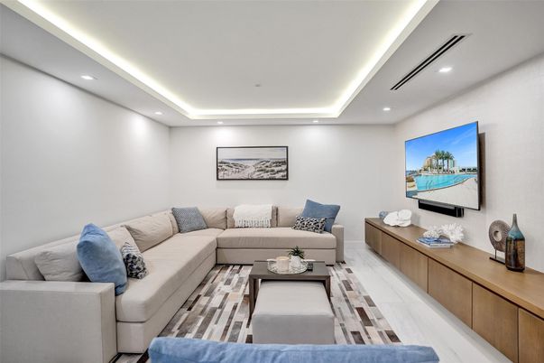 Interior, Living room, Recessed Lighting