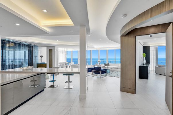 Interior, Marble, Recessed Lighting, Water