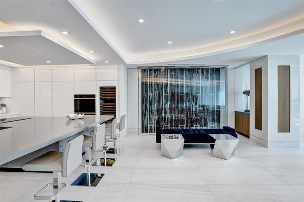 Interior, Marble, Recessed Lighting