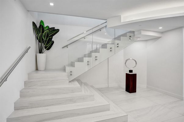 Interior, Marble, Recessed Lighting
