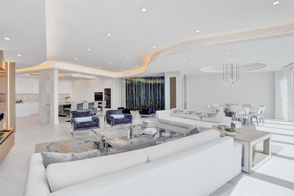 Dining room, Interior, Kitchen, Living room, Pendant Lights, Recessed Lighting