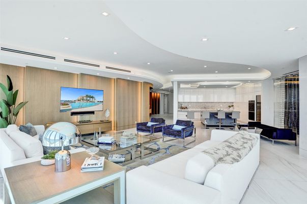Interior, Living room, Marble, Recessed Lighting