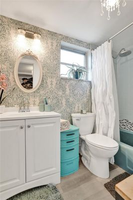 Bathroom, Interior, Wood Texture Flooring