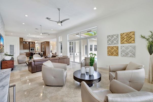Interior, Kitchen, Living room, Recessed Lighting