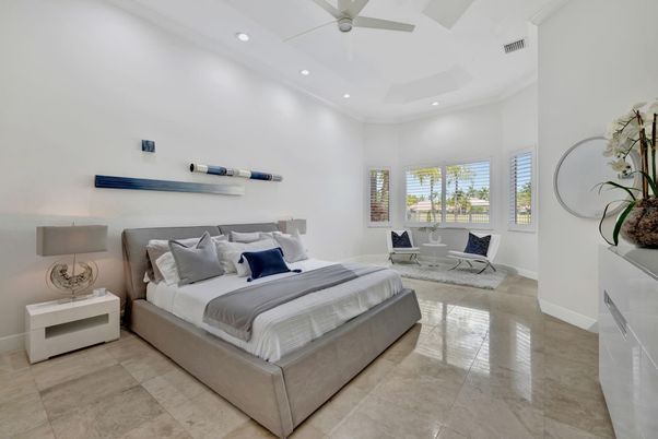 Bedroom, Interior, Recessed Lighting