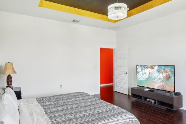 Bedroom, Interior, Wood Texture Flooring