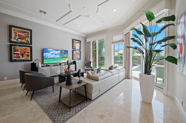 Interior, Living room, Recessed Lighting