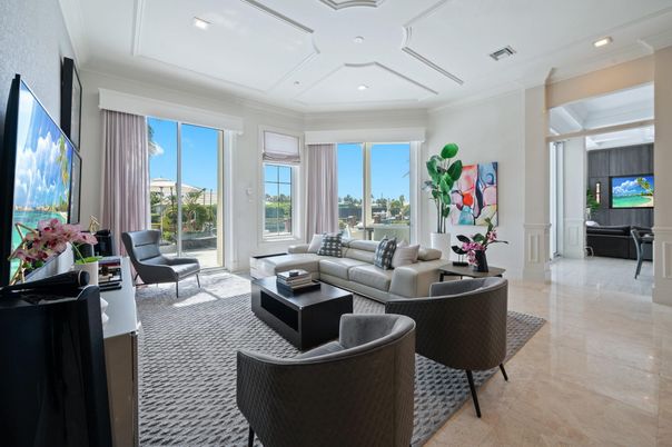 Interior, Living room, Recessed Lighting