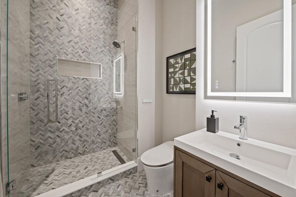 Bathroom, Glass Shower, Interior