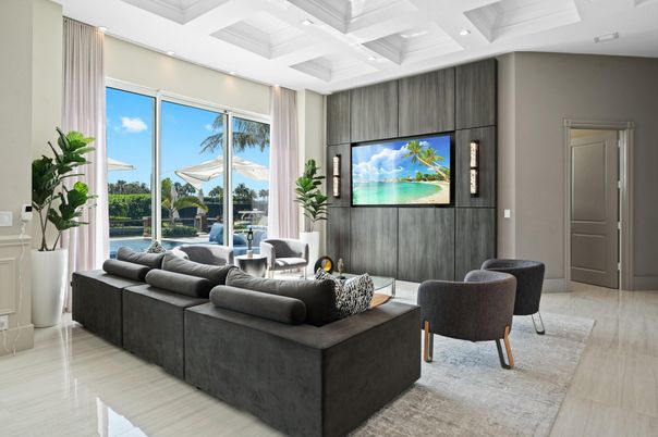 Interior, Living room, Recessed Lighting