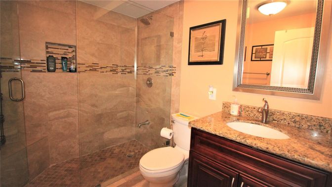 Bathroom, Glass Shower, Interior