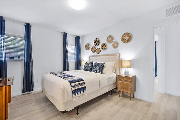 Bedroom, Interior, Wood Texture Flooring
