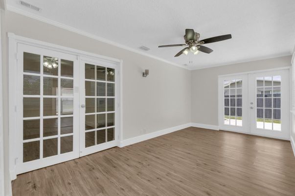 Empty room, Interior, Wood Texture Flooring