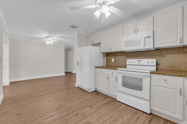 Interior, Kitchen, Wood Texture Flooring