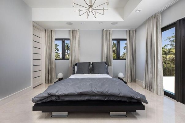 Bedroom, Interior, Pendant Lights