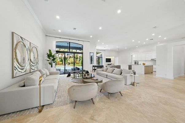 Interior, Kitchen, Living room, Recessed Lighting