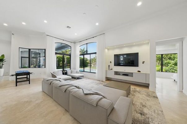 Interior, Living room, Recessed Lighting