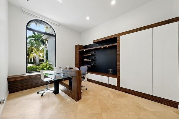 Home Office, Interior, Recessed Lighting