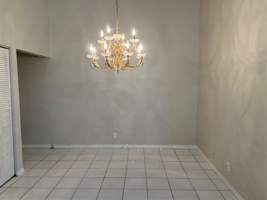 Chandelier, Empty room, Interior
