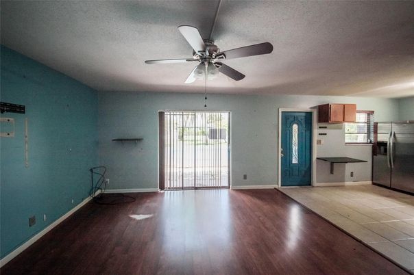 Empty room, Interior, Kitchen, Wood Texture Flooring