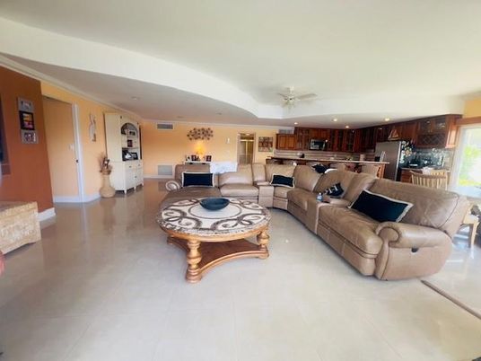 Interior, Kitchen, Living room, Recessed Lighting