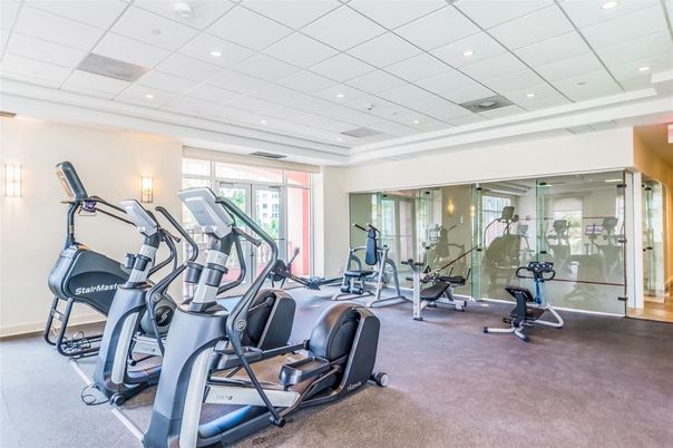 Fitness Equipment, Gym, Interior, Recessed Lighting