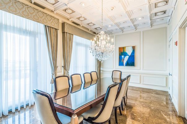 Chandelier, Dining room, Interior, Recessed Lighting