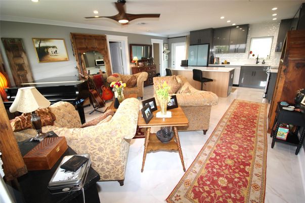 Interior, Kitchen, Living room, Recessed Lighting