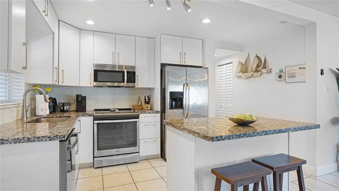 Interior, Kitchen, Recessed Lighting, Stainless Steel Appliances