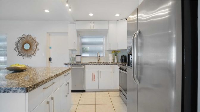 Interior, Kitchen, Recessed Lighting, Stainless Steel Appliances