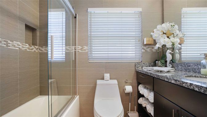 Bathroom, Glass Shower, Interior
