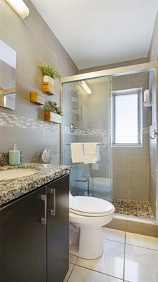 Bathroom, Glass Shower, Interior