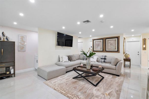 Interior, Living room, Recessed Lighting