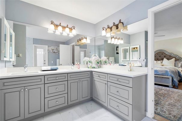 Bathroom, Bedroom, Dual Sink Vanities, Interior, Marble