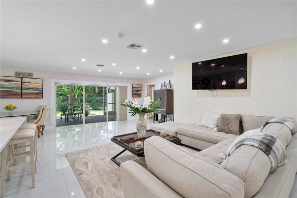 Interior, Living room, Recessed Lighting